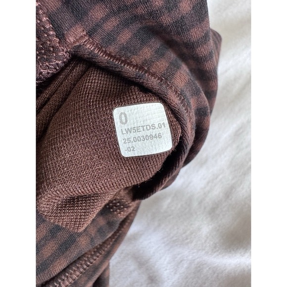 New Lululemon Align High Rise HR Pant 28" Sz 0 Legging Pant Lava Cake Glow Grid - Picture 8 of 9